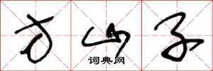 王冬龄方山子草书怎么写