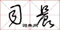 王冬龄司晨草书怎么写