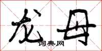 曾庆福龙母行书怎么写