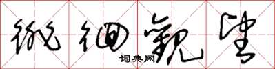 王冬龄徘徊观望草书怎么写