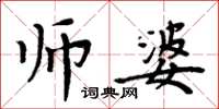 周炳元师婆楷书怎么写
