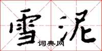 周炳元雪泥楷书怎么写