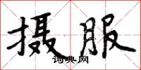 周炳元摄服楷书怎么写