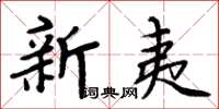 周炳元新夷楷书怎么写