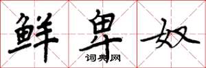周炳元鲜卑奴楷书怎么写