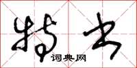 王冬龄特书草书怎么写