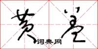 王冬龄黄盖草书怎么写