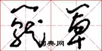 刘少英笼罩草书怎么写