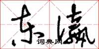 刘少英东瀛草书怎么写