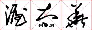 刘少英渥太华草书怎么写