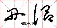 刘少英丹侣草书怎么写