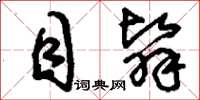 刘少英目翳草书怎么写