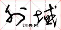 刘少英外域草书怎么写
