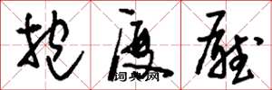 刘少英抱厦厅草书怎么写