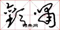 刘少英欢啸草书怎么写
