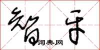 王冬龄智牙草书怎么写