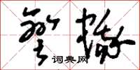 刘少英弯蛾草书怎么写