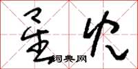 刘少英星儿草书怎么写