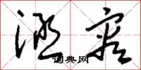 刘少英涵容草书怎么写