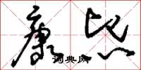 刘少英康熙草书怎么写