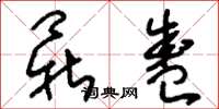 刘少英鼎盛草书怎么写