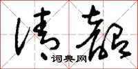 刘少英清韶草书怎么写