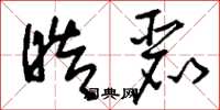 刘少英皓丽草书怎么写