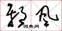刘少英邪风草书怎么写
