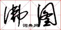 刘少英佛图草书怎么写
