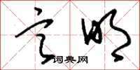 刘少英言明草书怎么写