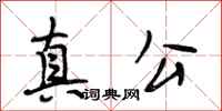 段相林真公行书怎么写