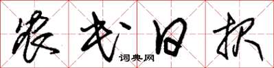 朱锡荣农民日报草书怎么写