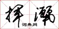 朱锡荣挥洒草书怎么写