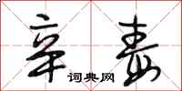 段相林辛毒行书怎么写