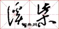 刘少英溪柴草书怎么写