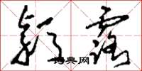 刘少英颖露草书怎么写