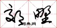 朱锡荣郊野草书怎么写