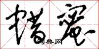 刘少英蜡蜜草书怎么写