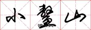 朱锡荣小鳌山草书怎么写