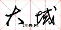 朱锡荣大域草书怎么写