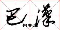朱锡荣巴汉草书怎么写