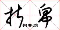 朱锡荣折帛草书怎么写