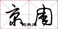 朱锡荣京周草书怎么写