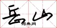 朱锡荣岳山草书怎么写