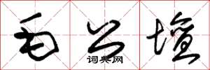 朱锡荣毛公坛草书怎么写