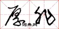 朱锡荣厚非草书怎么写