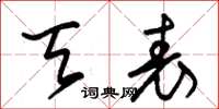 朱锡荣天表草书怎么写
