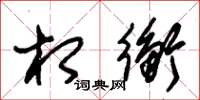 朱锡荣相衡草书怎么写