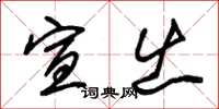 朱锡荣宣出草书怎么写