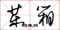 朱锡荣药箱草书怎么写